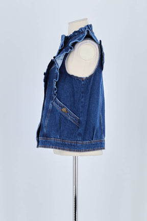 Veste Sézane Bleu en Coton