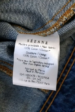 Veste Sézane Bleu en Coton