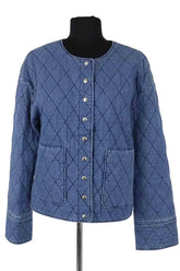 Veste Sézane Bleu en Coton, taille S - Seconde Main