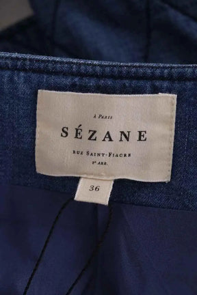 Veste Sézane Bleu en Coton
