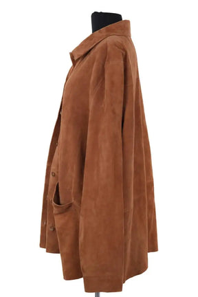 Veste Sézane Camel en Cuir