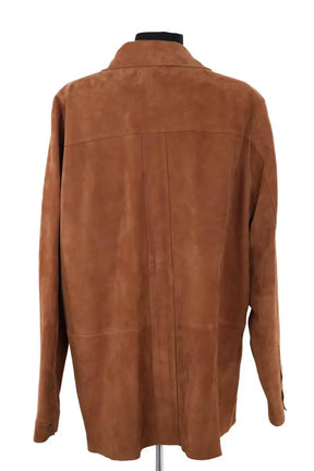 Veste Sézane Camel en Cuir