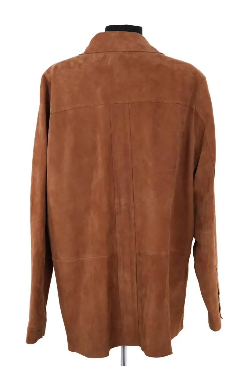 Veste Sézane Camel en Cuir