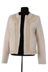 Veste Sézane Ecru en Coton, taille M - Seconde Main