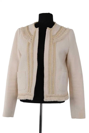 Veste Sézane Ecru en Coton, taille M - Seconde Main