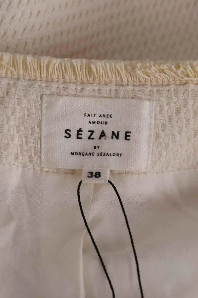 Veste Sézane Ecru en Coton