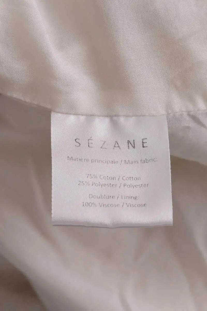 Veste Sézane Ecru en Coton