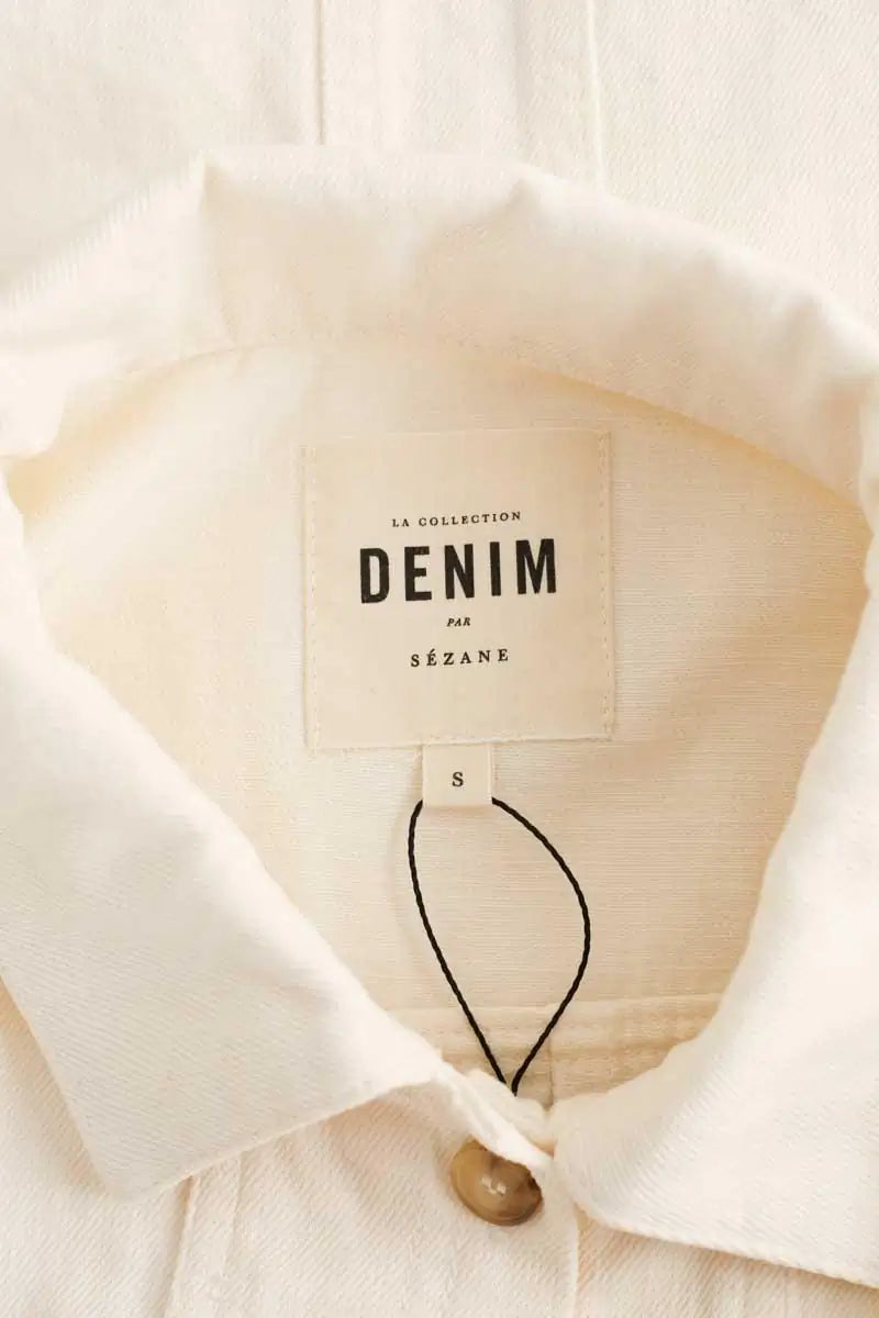 Veste Sézane Ecru en Coton