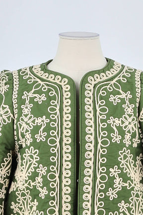 Veste Sézane Vert en Coton