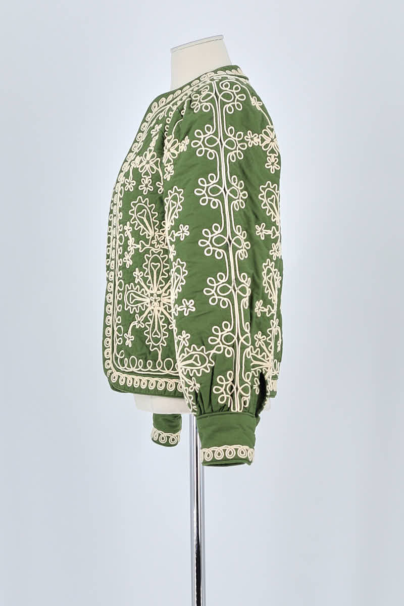 Veste Sézane Vert en Coton