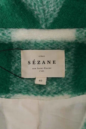 Veste Sézane Vert en Laine