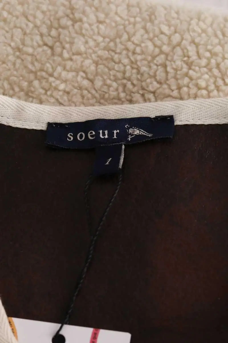 Veste Soeur Beige en Synthétique