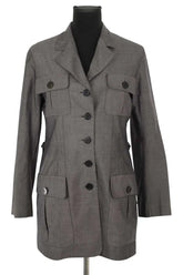 Veste Sonia Rykiel Gris en Coton, taille M - Seconde Main