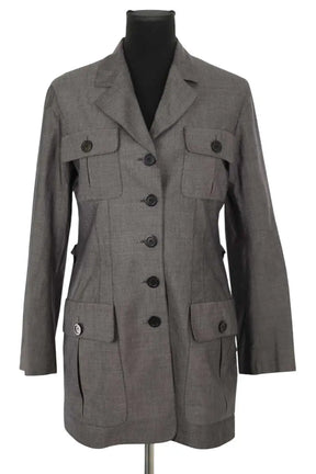 Veste Sonia Rykiel Gris en Coton, taille M - Seconde Main