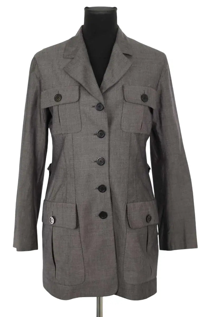 Veste Sonia Rykiel Gris en Coton, taille M - Seconde Main