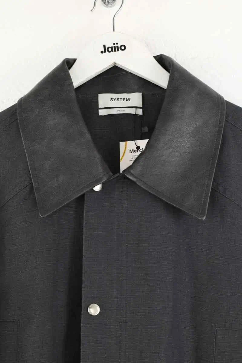 Veste System Noir en Coton