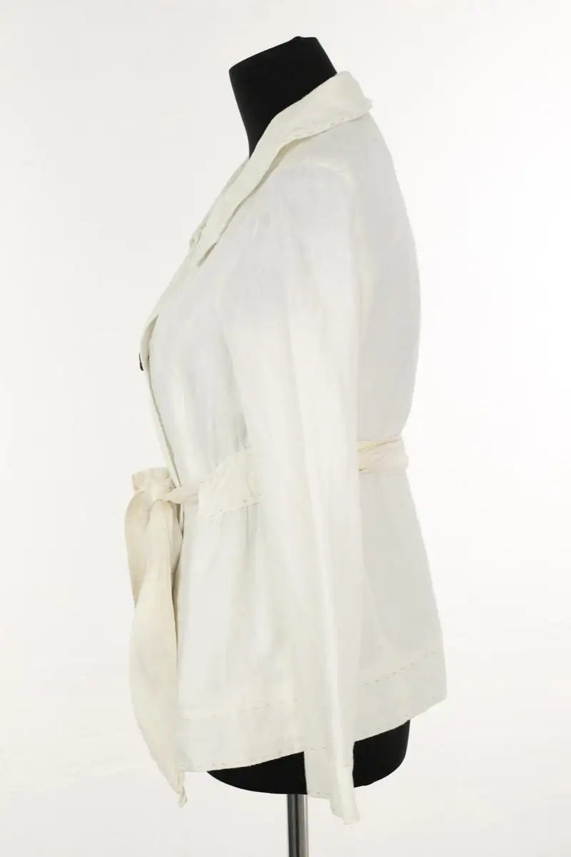 Veste Tara Jarmon Blanc en Lin