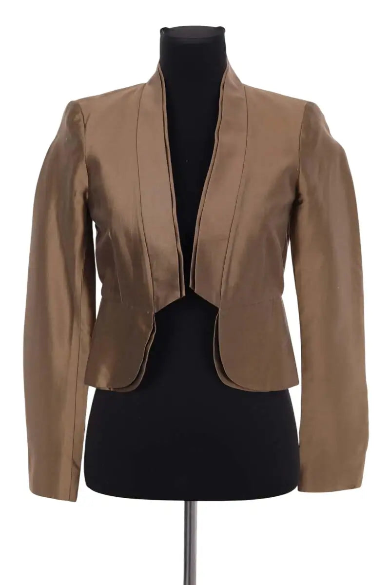 Veste Tara Jarmon Kaki en Coton, taille S - Seconde Main