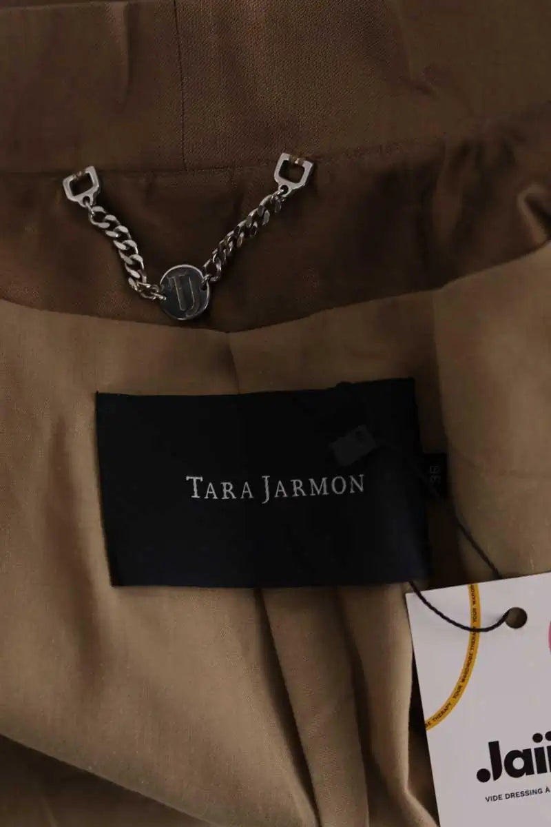 Veste Tara Jarmon Kaki en Coton