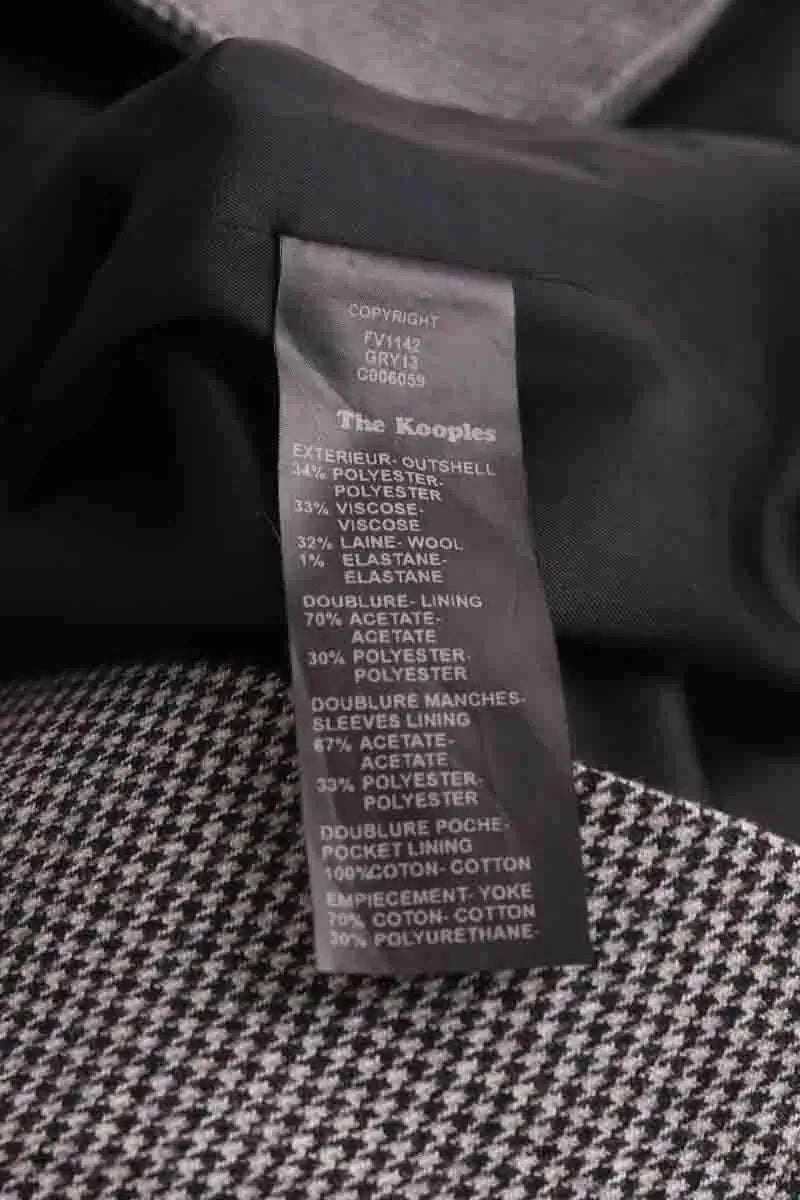 Veste The Kooples Gris en Synthétique