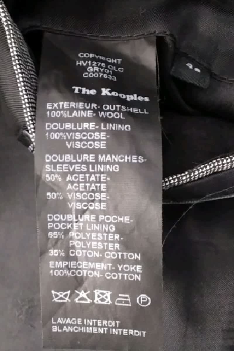 Veste The Kooples Gris en Viscose