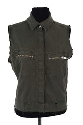 Veste The Kooples Kaki en Coton, taille S - Seconde Main