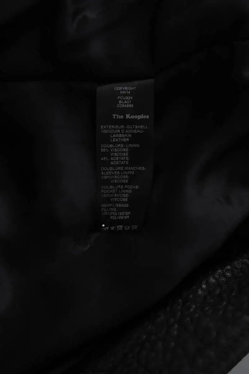 Veste The Kooples Noir en Cuir