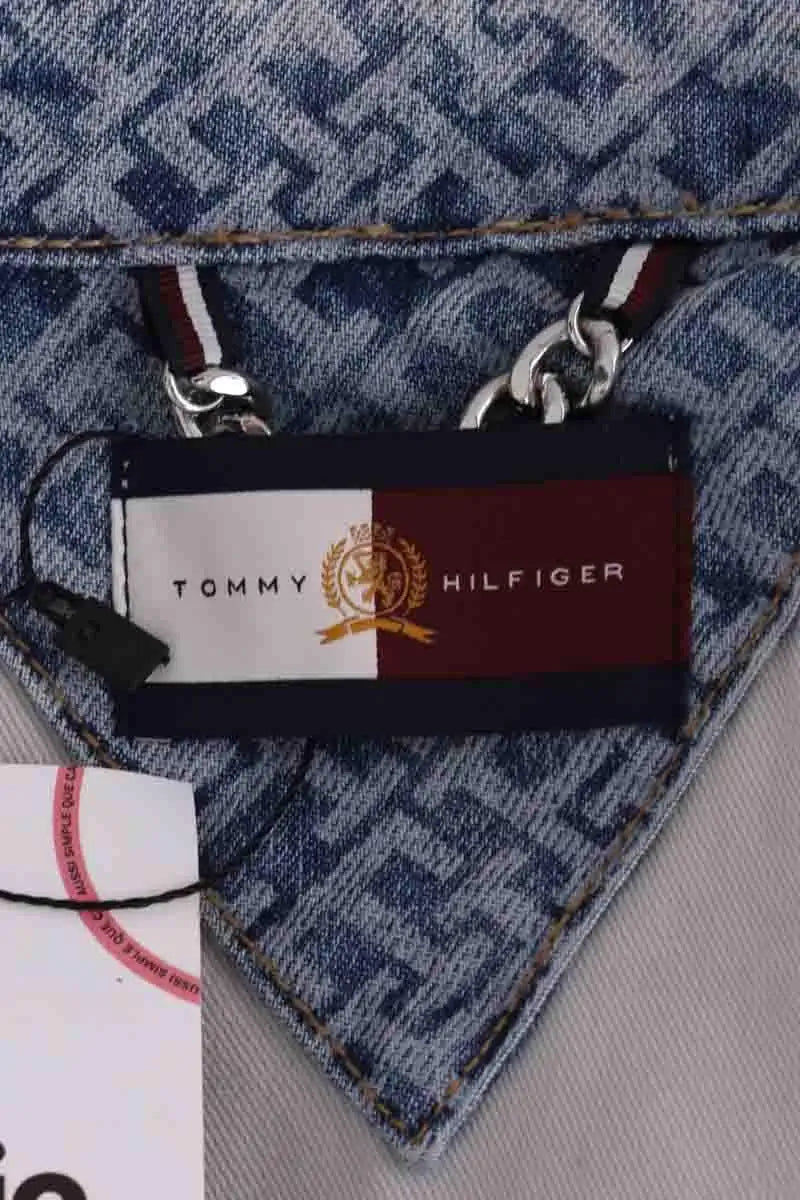 Veste Tommy Hilfiger Bleu en Coton