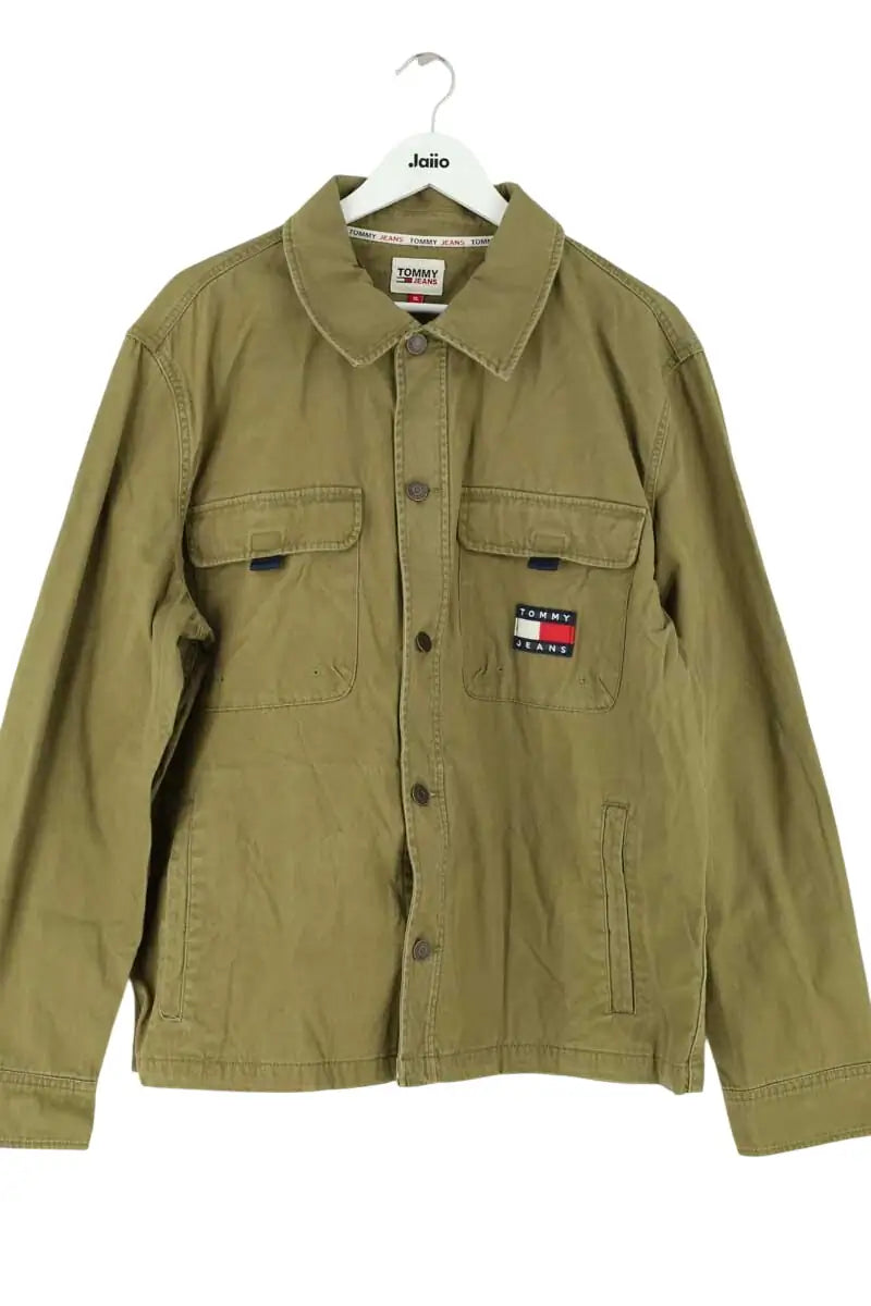 Veste Tommy Hilfiger Kaki en Coton, taille XL - Seconde Main