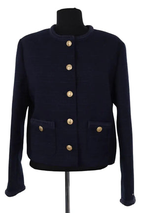 Veste Tommy Hilfiger Marine en Synthétique, taille S - Seconde Main