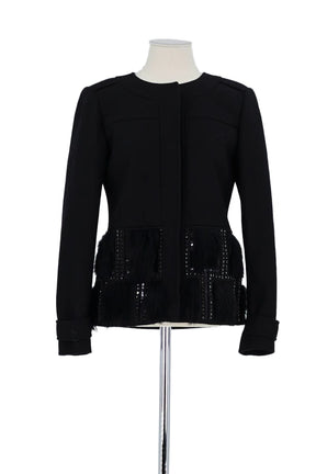 Veste Tory Burch Noir en Laine, taille XS - Seconde Main