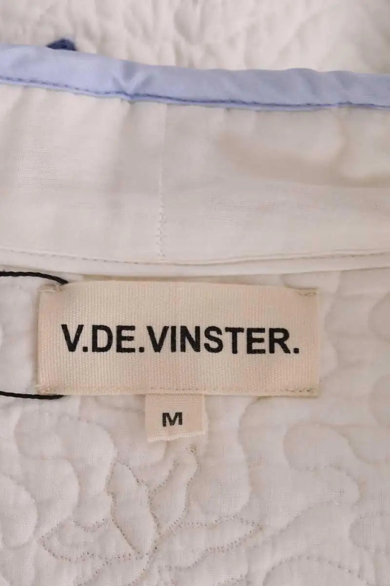 Veste V de Vinster Blanc en Coton