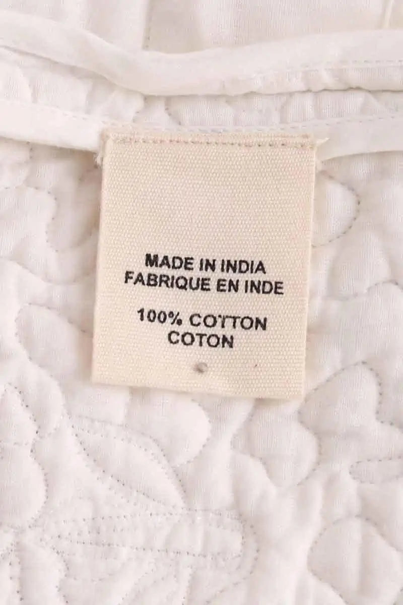 Veste V de Vinster Blanc en Coton
