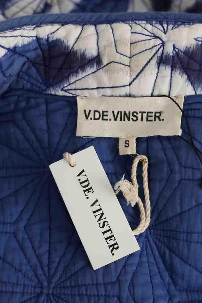 Veste V de Vinster Bleu en Coton