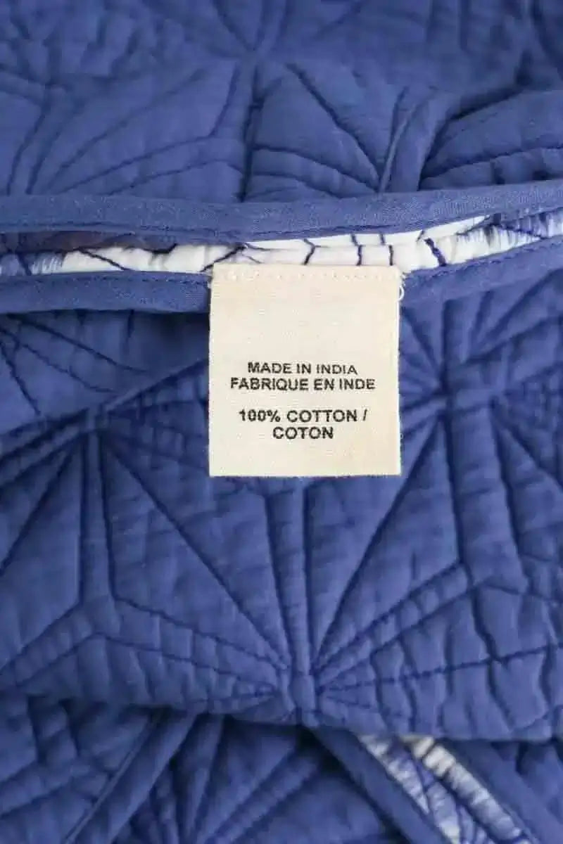 Veste V de Vinster Bleu en Coton