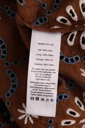 Veste Veronica Beard Marron en Lin