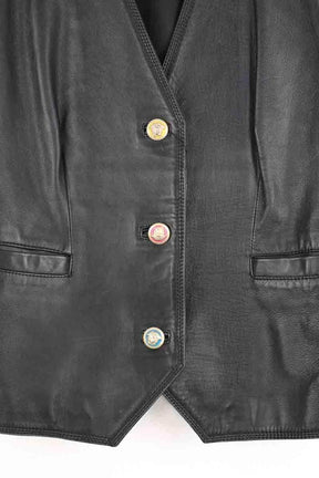 Veste Versace Noir en Cuir