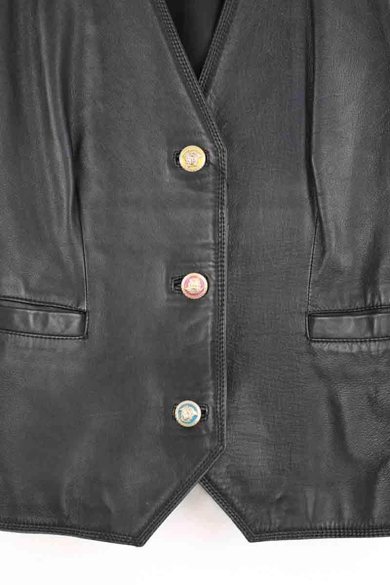 Veste Versace Noir en Cuir