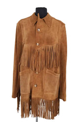 Veste Victoria Leivissa Camel en Daim, taille XL - Seconde Main