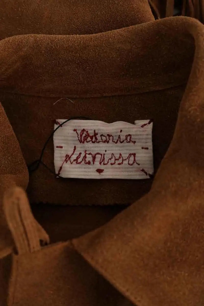Veste Victoria Leivissa Camel en Daim