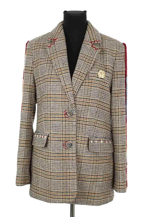 Veste Younic By Dina Beige en Coton, taille M - Seconde Main