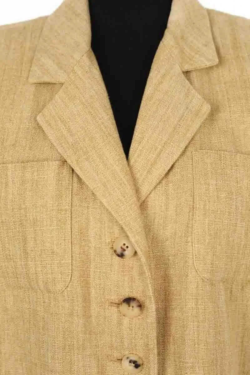 Veste Yves Saint Laurent Camel en Lin