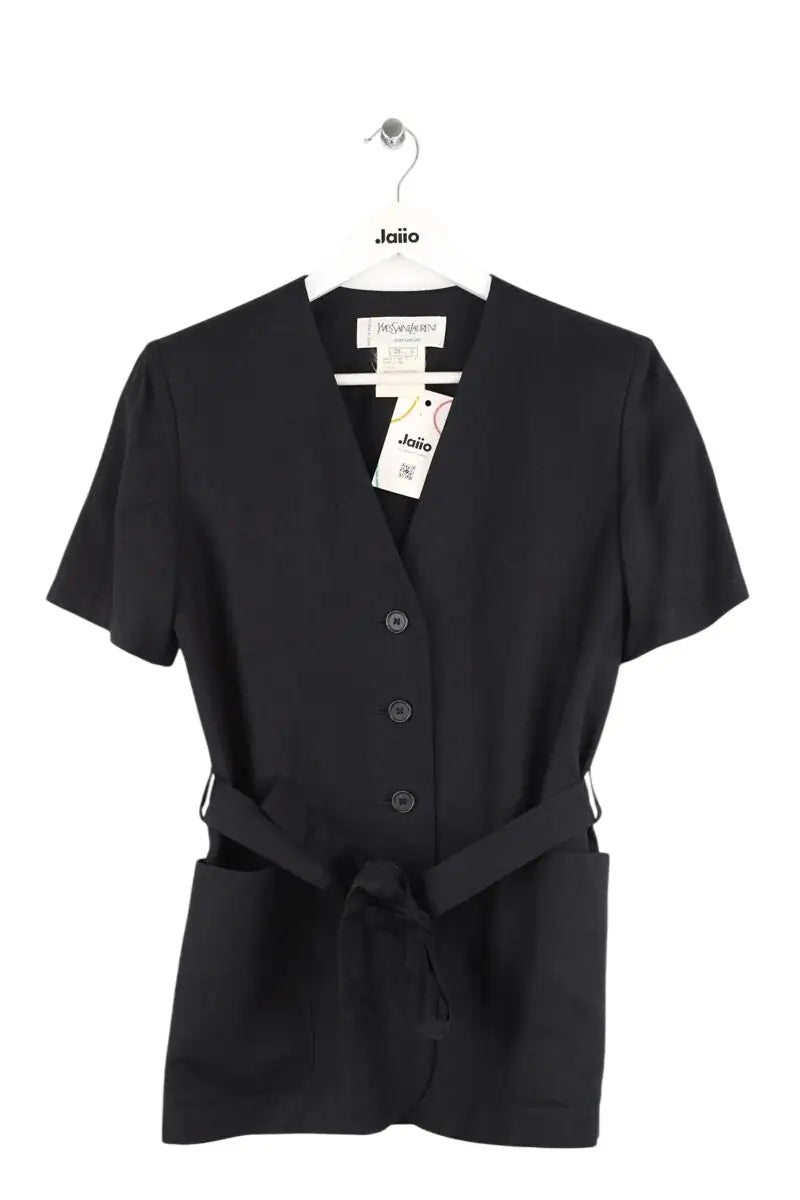 Veste Yves Saint Laurent Noir en Viscose, taille M - Seconde Main