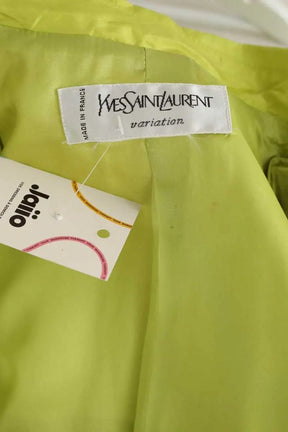 Veste Yves Saint Laurent Vert en Soie