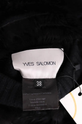 Veste Yves Salomon Noir en Cachemire