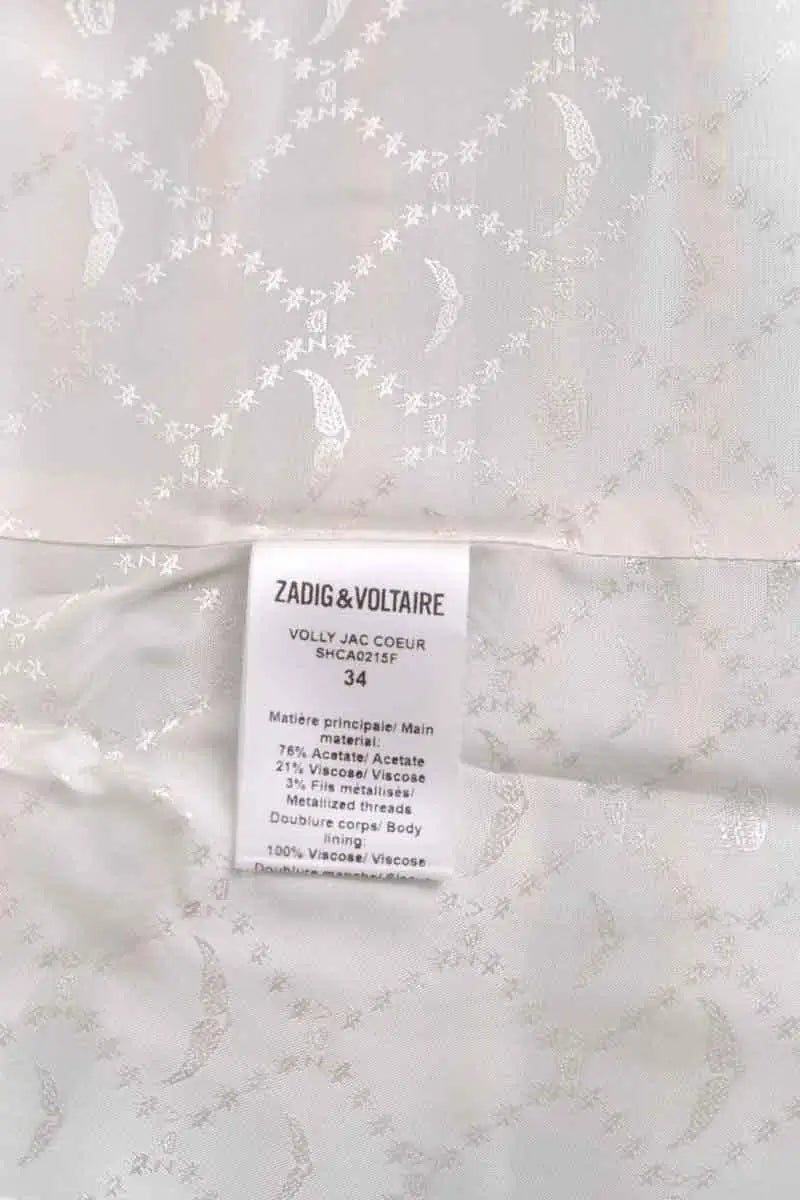 Veste Zadig & Voltaire Bleu en Synthétique