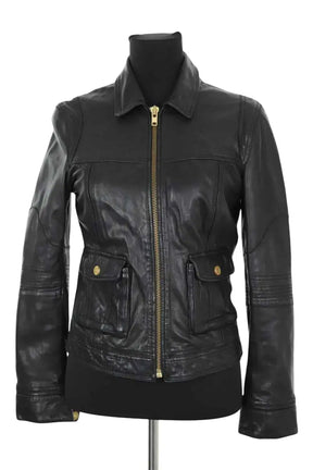 Veste Zadig & Voltaire Noir en Cuir, taille M - Seconde Main
