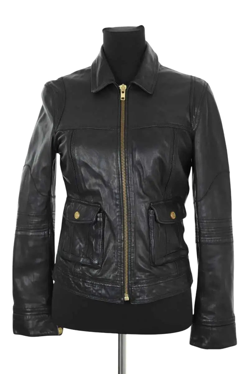 Veste Zadig & Voltaire Noir en Cuir, taille M - Seconde Main