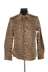 Veste Zadig & Voltaire Taskam denim leo Camel en Coton, taille M - Seconde Main