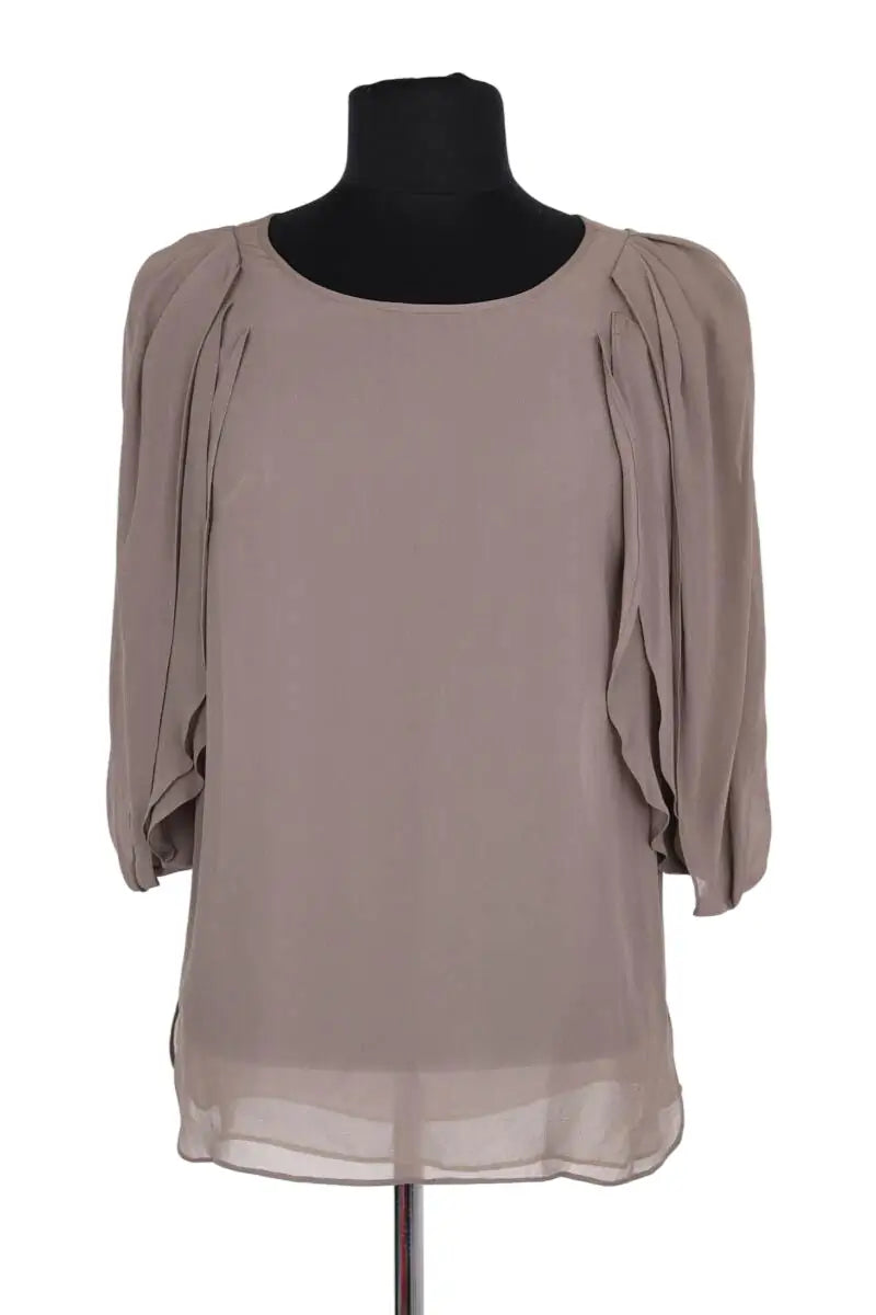 Blouse Vanessa Bruno Gris en Soie, taille S - Seconde Main